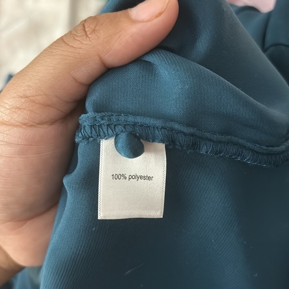 Elegant Teal Women's Top - Picture 6 of 7